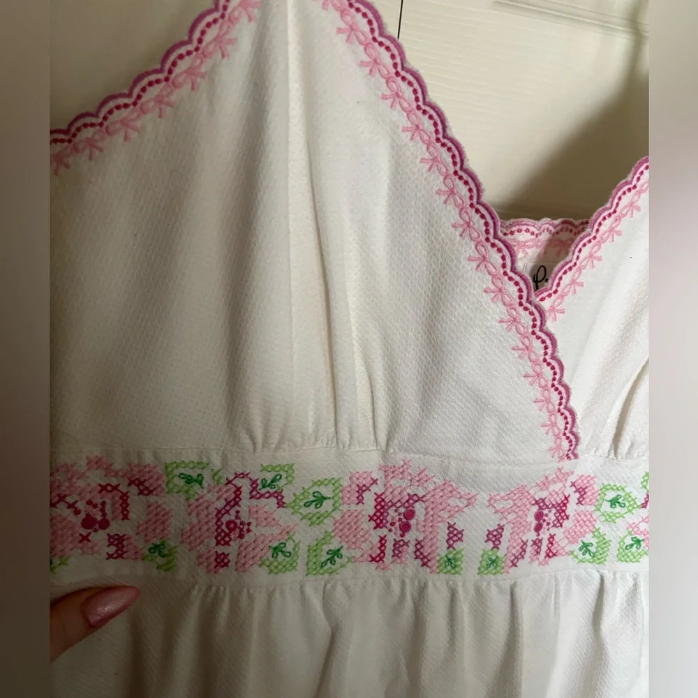 Lilly Pulitzer White Rose Dress (Vintage) 🎀 - Picture 4 of 7